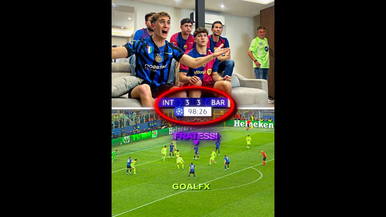 When Inter And Barca Fans Went Crazy 😳🔥
