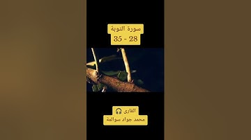 سورة التوبة 28-35: القارئ/محمد جواد سوالمة