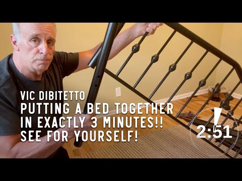 Putting a bed together in exactly 3 minutes!! See for yourself!