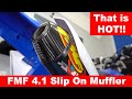 FMF Factory 4.1 Titanium Anodized Slip On Muffler With Carbon Cap | Review