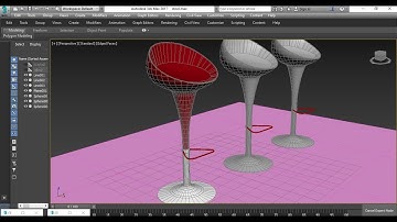 3dsmax Tutorials, Tutorial on Modeling a Stylish Modern Bar Stool in 3dsmax