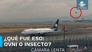 Capta camara de Webcams de Mexico supuesto ovni volando sobre el AICM