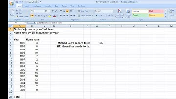 Excel 2007 Basic-Units 3&4 Practice Activity Review