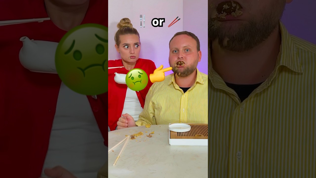 Fork or chopsticks?🥶🥢👀🍴