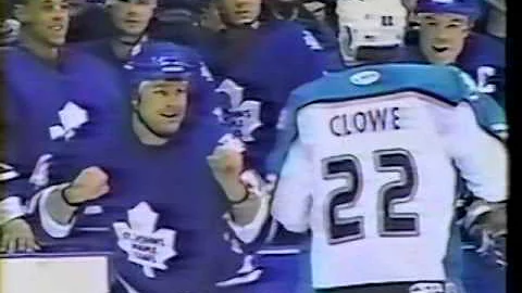 Sean Gagnon vs Ryane Clowe AHL Jan 31/03