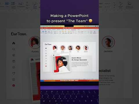 Level up your PowerPoint Design Skills to present your Team 🤩 #powerpoint #viral #shorts