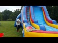 How to clean up and roll up a water slide 41 long  24 high and 24 wide HD