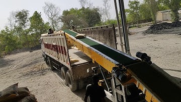 Truck Loading Conveyor 40 Tons Vehicle in 40 Mins by 5 labor - MMC TL 16P-DC T1S - Auto