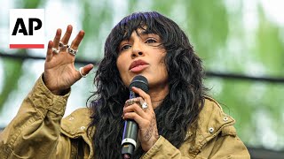 Eurovision's 2023 winner Loreen reacts to protests
