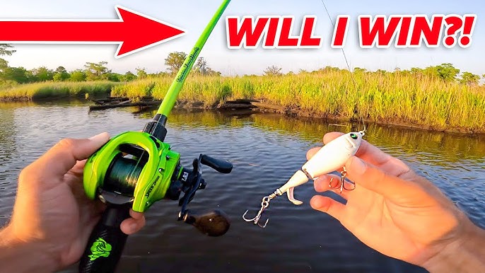 This SMALL Pond is LOADED w/ GIANT Bass! (Bank Fishing) 