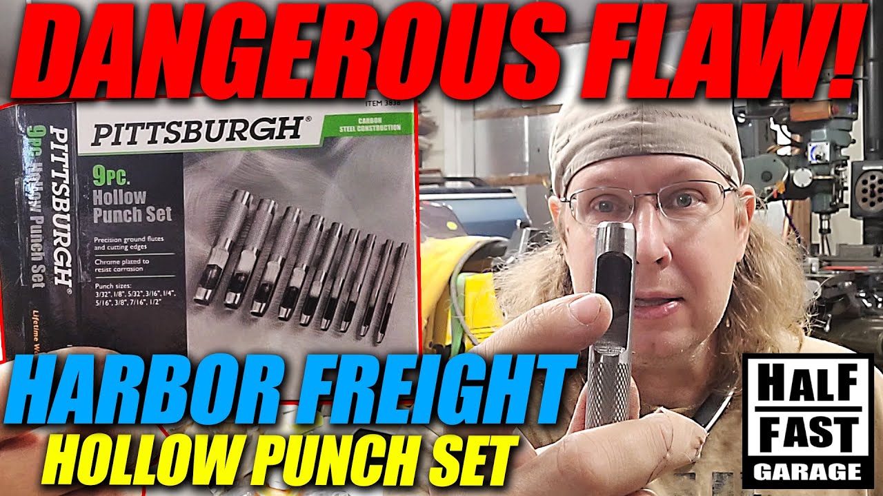 DANGEROUS! Harbor Freight Hollow Punch Set Not Clickbait! Simple and
