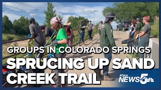 Groups in Colorado Springs sprucing up Sand Creek Trail