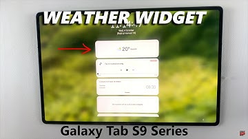 How To Add Weather Widget To Lock Screen On Samsung Galaxy Tab S9 / S9 Ultra