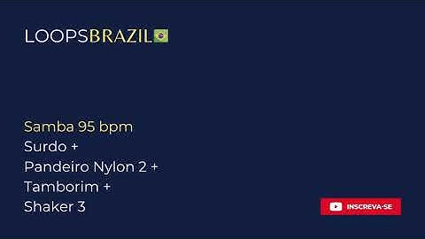 Samba 95 bpm - Surdo + Pandeiro Nylon 2 + Tamborim + Shaker 3