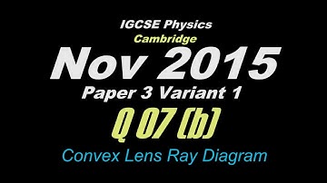 Oct/Nov 2015 Paper 3 Var 1 (Q 07 (b)) IGCSE Physics CIE