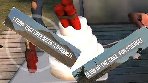 Goat simulator payday| exploding the cake