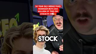 🚨 ALERT: 24 YEAR OLD HEDGE FUND MANAER BUYS $44 MILLION OF THIS SUB-$10 STOCK…