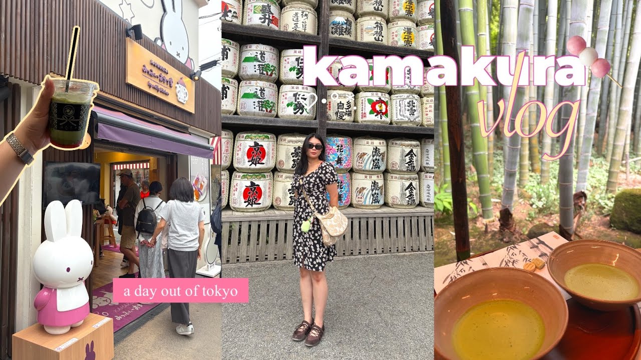 JAPAN TRAVEL DIARY 🐚 Kamakura day! Hase Temple, Hokokuji Bamboo Forest, Slam Dunk location & more˚⊹♡