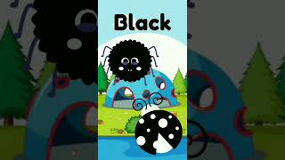 Colors Song | Black Color viral shorts youtubeshorts nurseryrhymes colors