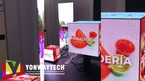 Outdoor IP65 P2.5 P3 LED Cube Display 400mm 600mm Yonwaytech Shenzhen Best Magic LED Screen Factory