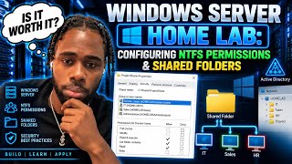 Windows Server Home Lab: Configuring NTFS Permissions & Shared Folders
