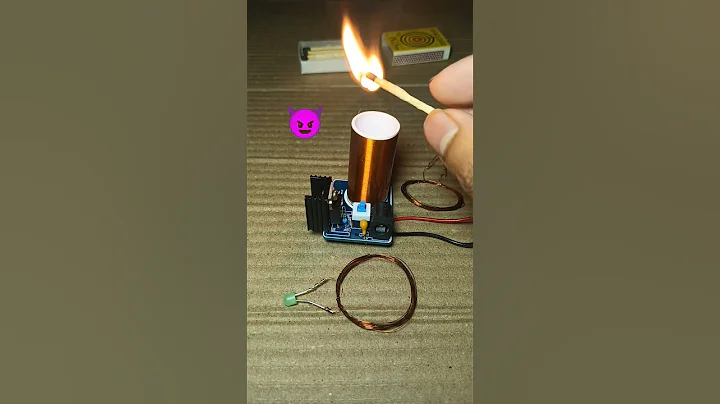 Mini Tesla coil experiment #project #diy #electrical #youtubeshort thumbnail