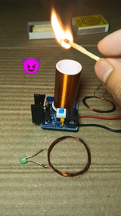 Mini Tesla coil experiment #project #diy #electrical #youtubeshort