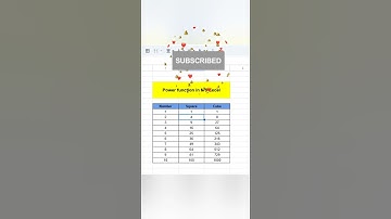 Power function in MS Excel #excel #microsoftexcel #bpointerviewtutorial