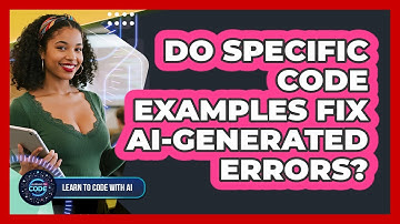Do Specific Code Examples Fix AI-Generated Errors?