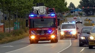 30-07-2019 Ambulances, hondengeleider politie & vele brandweervoertuigen met spoed in Groningen