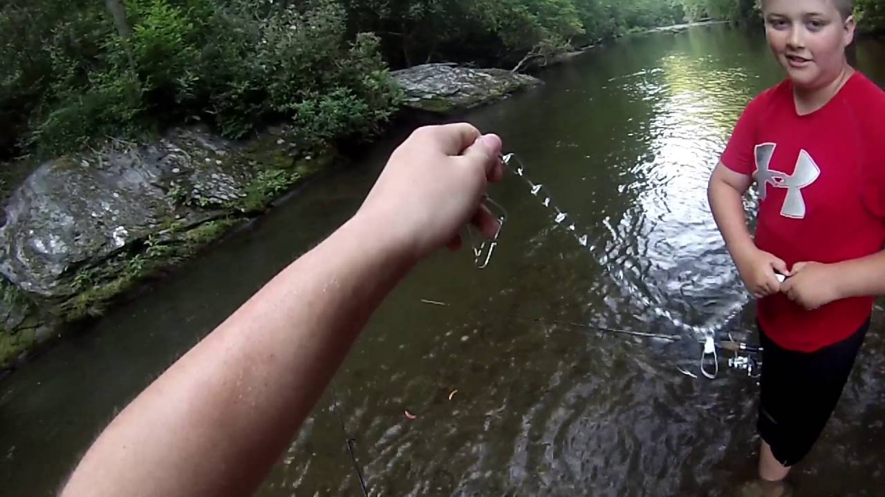 Trout fishing in Tallulah River in North Mountains YouTube