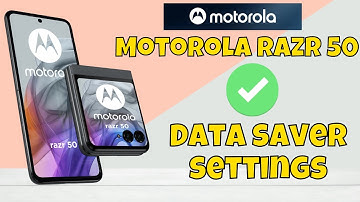 Motorola Razr 50 Data Saver || How to use data saver || Data saver settings