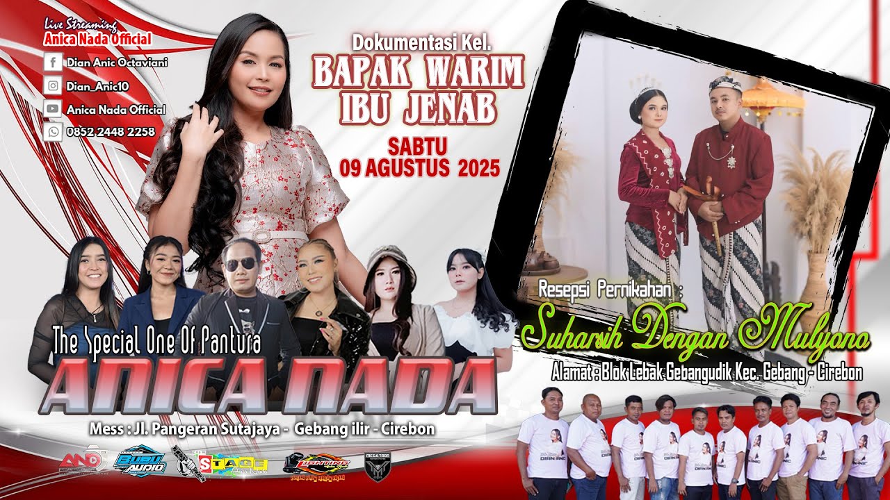 🔴LIVE ANICA NADA ( DIAN ANIC ) | EDISI SIANG 09 AGUSTUS 2025 | GEBANGUDIK | GEBANG | CIREBON