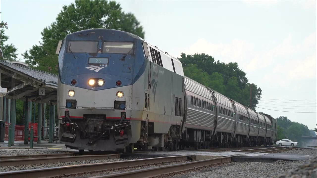 Amtrak 79 departing Wilson NC, July 7, 2022 YouTube