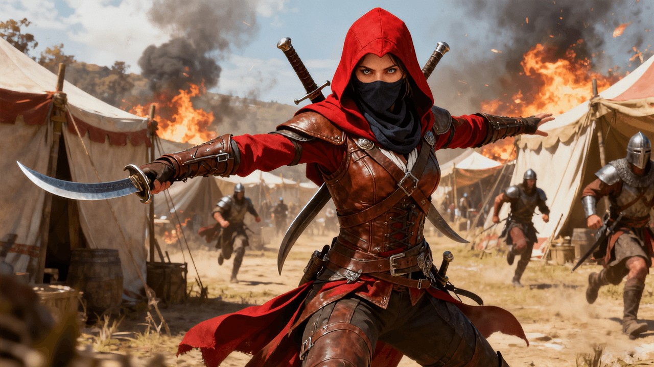 紅衣女將軍假扮成女奴混進敵軍營地，孤身掀翻整座敵營！ #kungfu #movie #功夫 #李連杰 #jetli