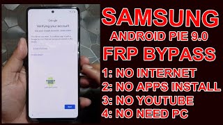 Samsung Android Pie 9.0 Frp Bypass Without Wifi And Apps 2020 New Method.