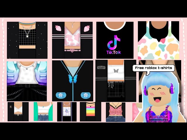 Free aesthetic Roblox t-shirts (screenshot ,crop and upload)Girls edition  Part-2 @Mangoclush 