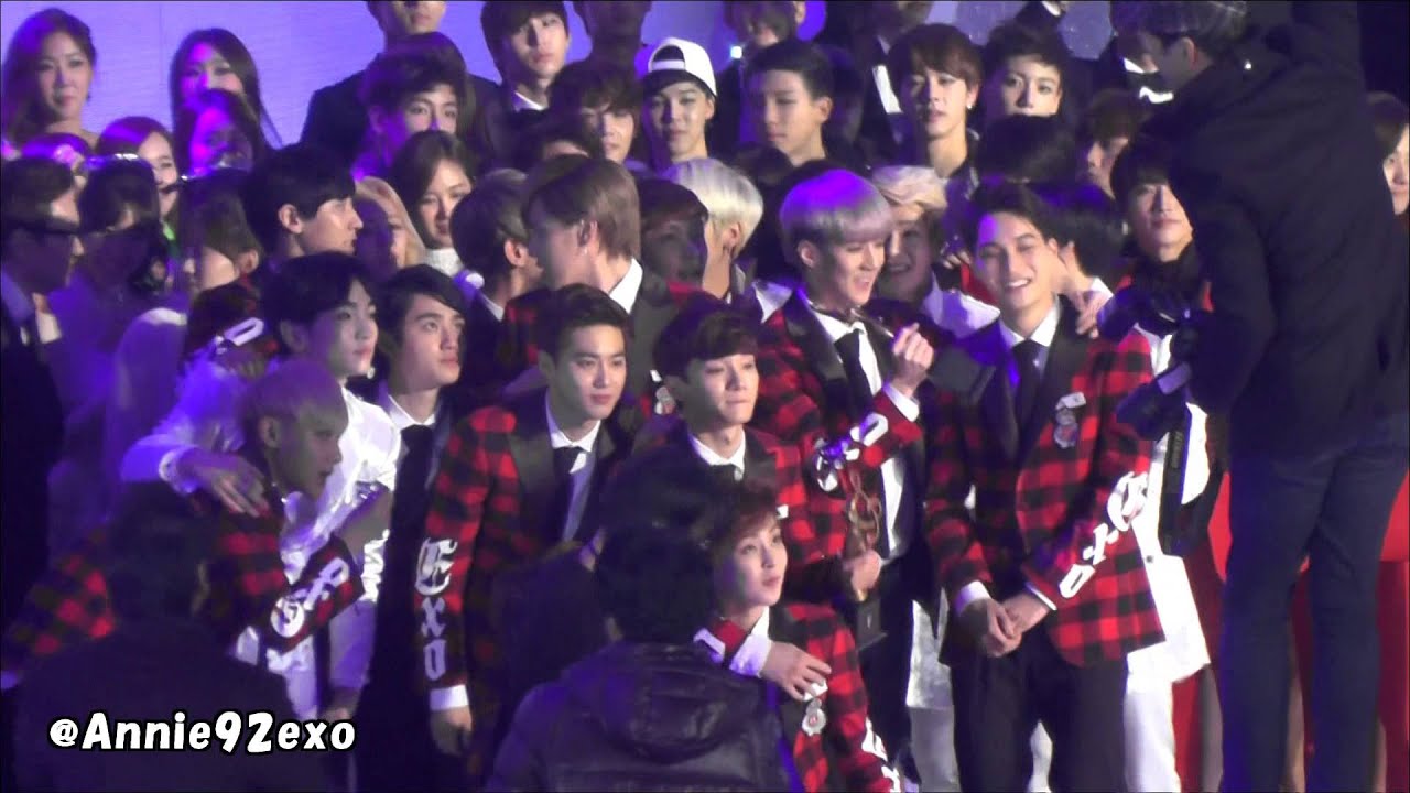 140123 46 ending 엔딩 EXO 엑소 Baekhyun 音あり @ Seoul Music Awards 2014 서울가요대상 大賞 受賞