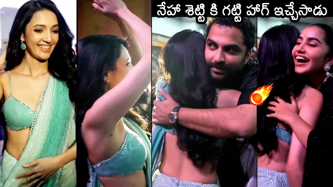 vishwak-sen-tight-hug-to-neha-shetty-tillu-square-success-event