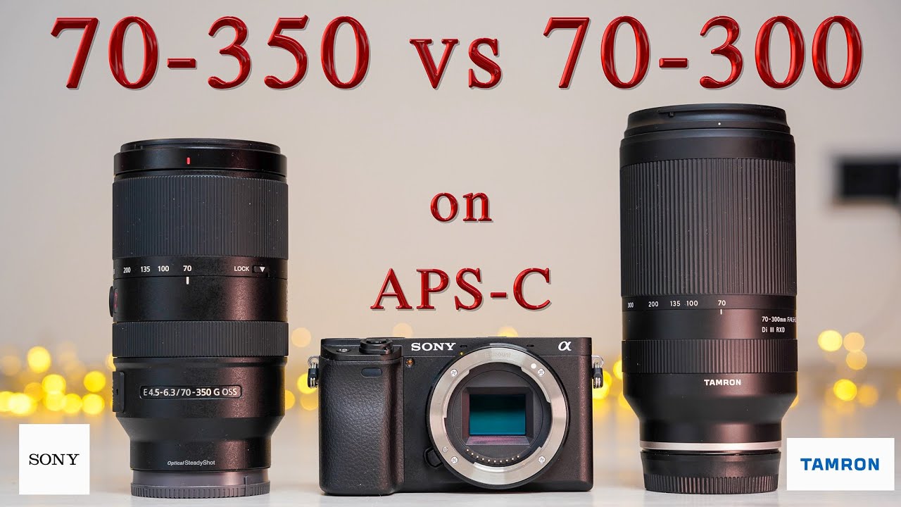 Sony 70-350 vs Tamron 70-300 on my A6400 APS-C Camera - side by side  comparison - Best Tele Lens 