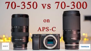 Sony 70-350 vs Tamron 70-300 on my A6400 APS-C Camera - side by side comparison - Best Tele Lens