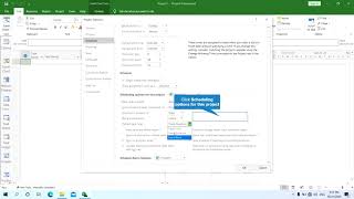 Basic Setting of Microsoft Project 2016