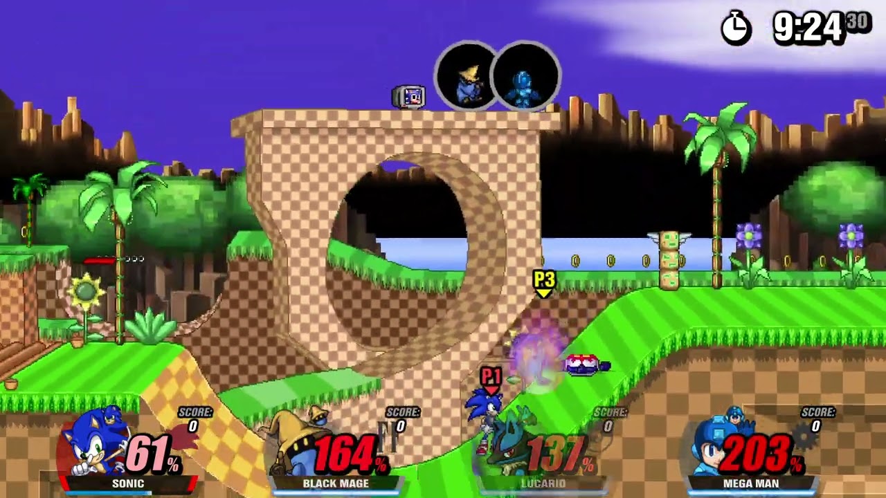 Sonic.exe at Green Hill Zone SSF2 MOD 