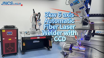 3kw 6 axis automatic platform fiber laser welding machine with CCD stainless steel welding