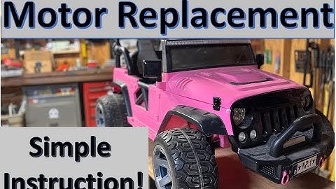 Power Wheels/Barbie Jeep Motor Replacement - Simple Instruction
