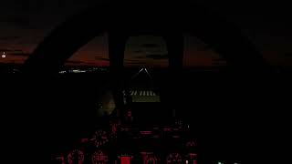 Su-25 Landing at the night time