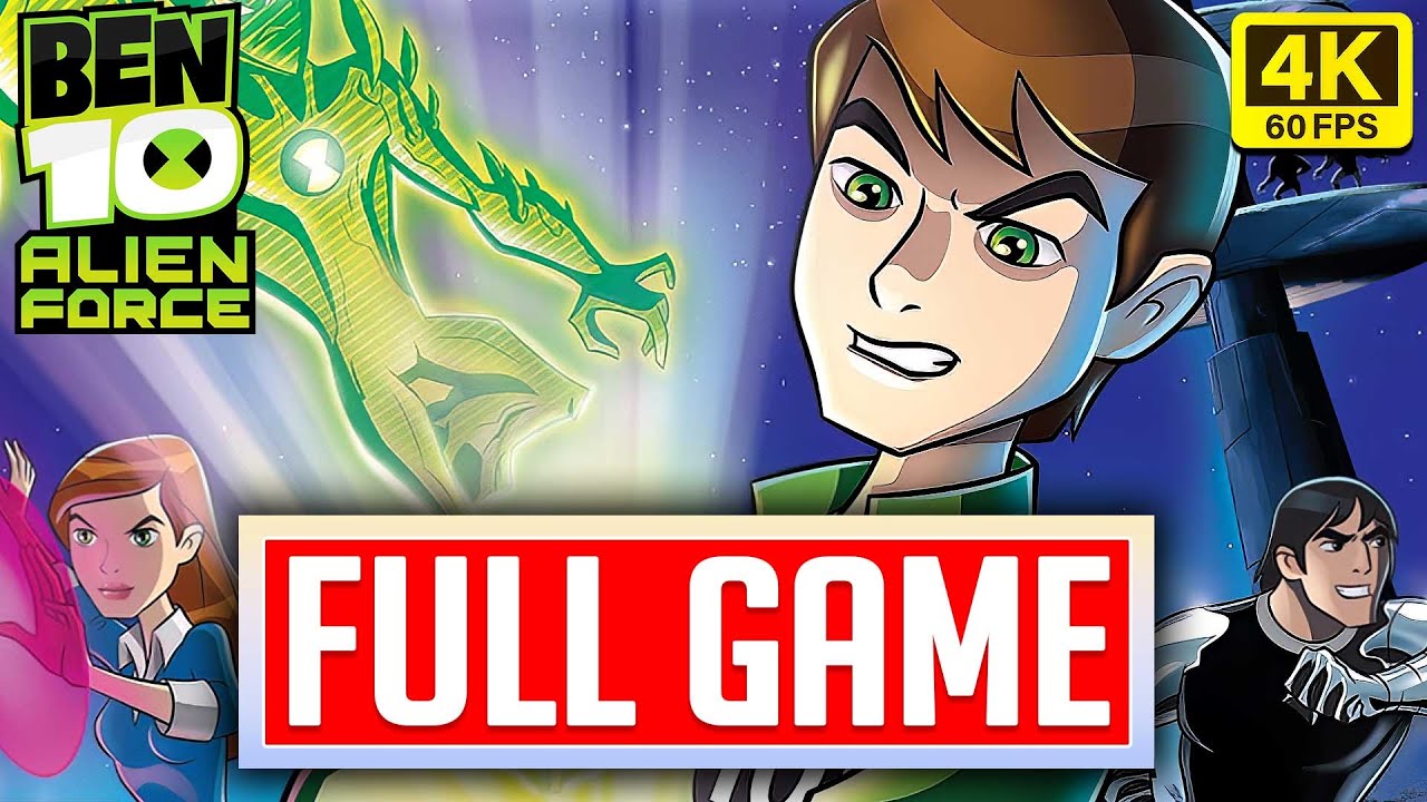 Ben 10: Alien Force FULL GAMEPLAY Walkthrough Longplay No Commentary [4K 60FPS] (PC, Wii, PS2, PSP)
