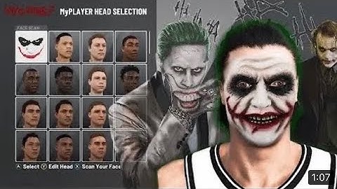 NBA 2K22 FREE (JOKER) FACE SCAN