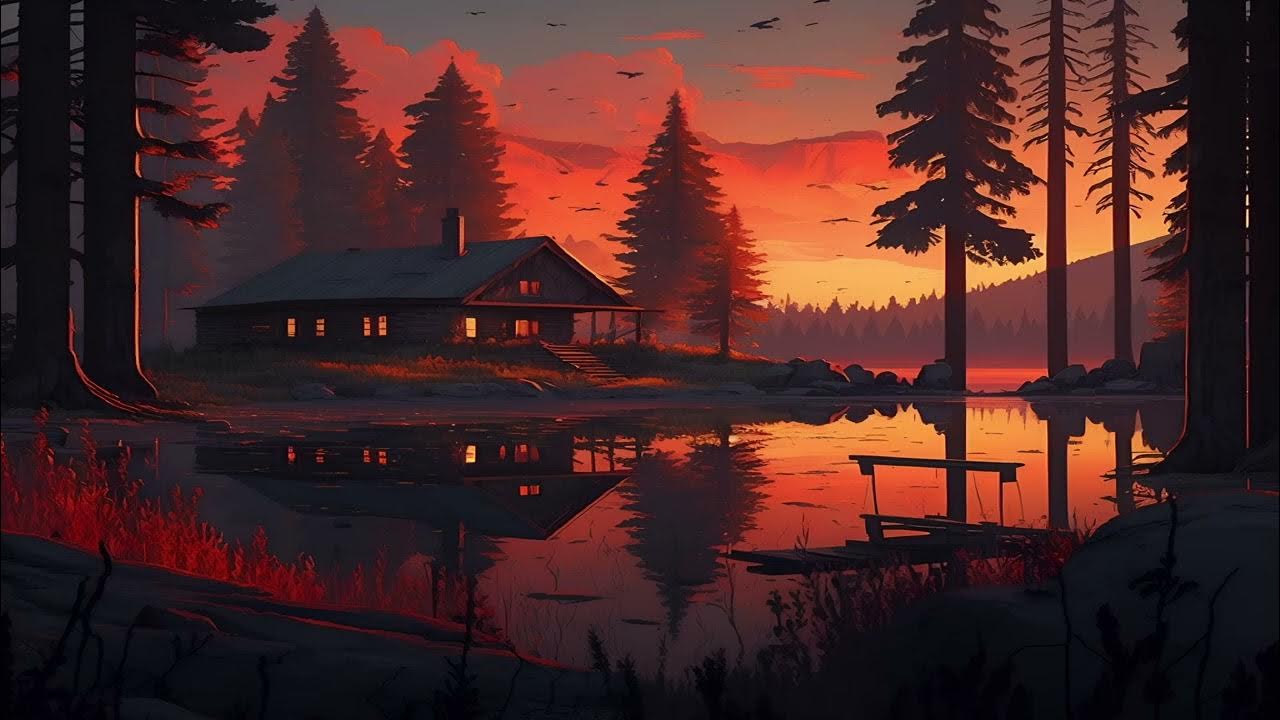 forested cabin ~ LoFi beats to relax / study too ~ - YouTube