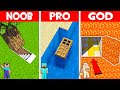 WHO BUILD SECRET BASE  in Minecraft BETTER NOOB vs PRO vs GOD?! BIGGEST HIDDEN BASE!